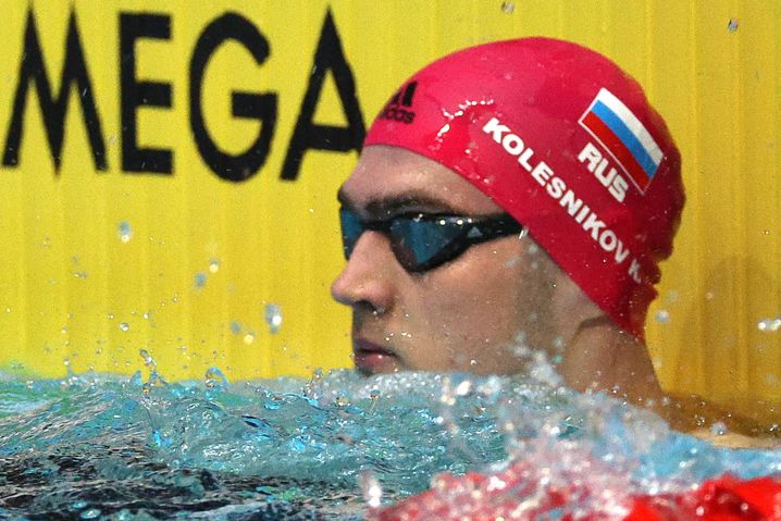 Russian swimmer Kliment Kolesnikov, here during the Russian championships held in April 2023 in Kazan. 